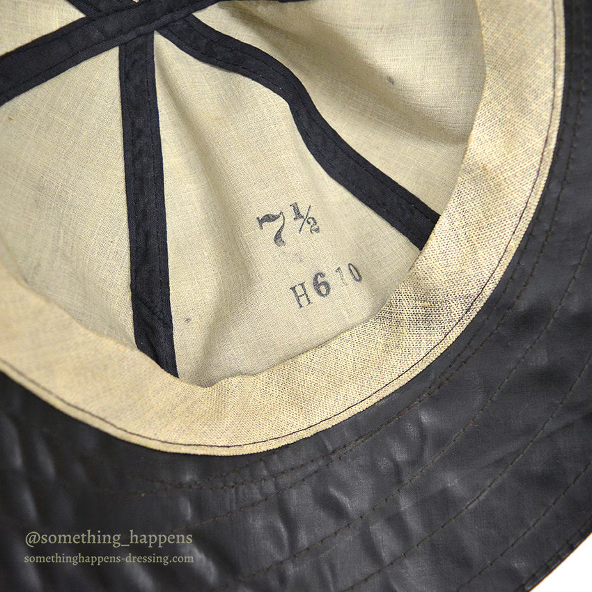 1940's~ FOUL WEATHER RUBBER RAIN HAT ...