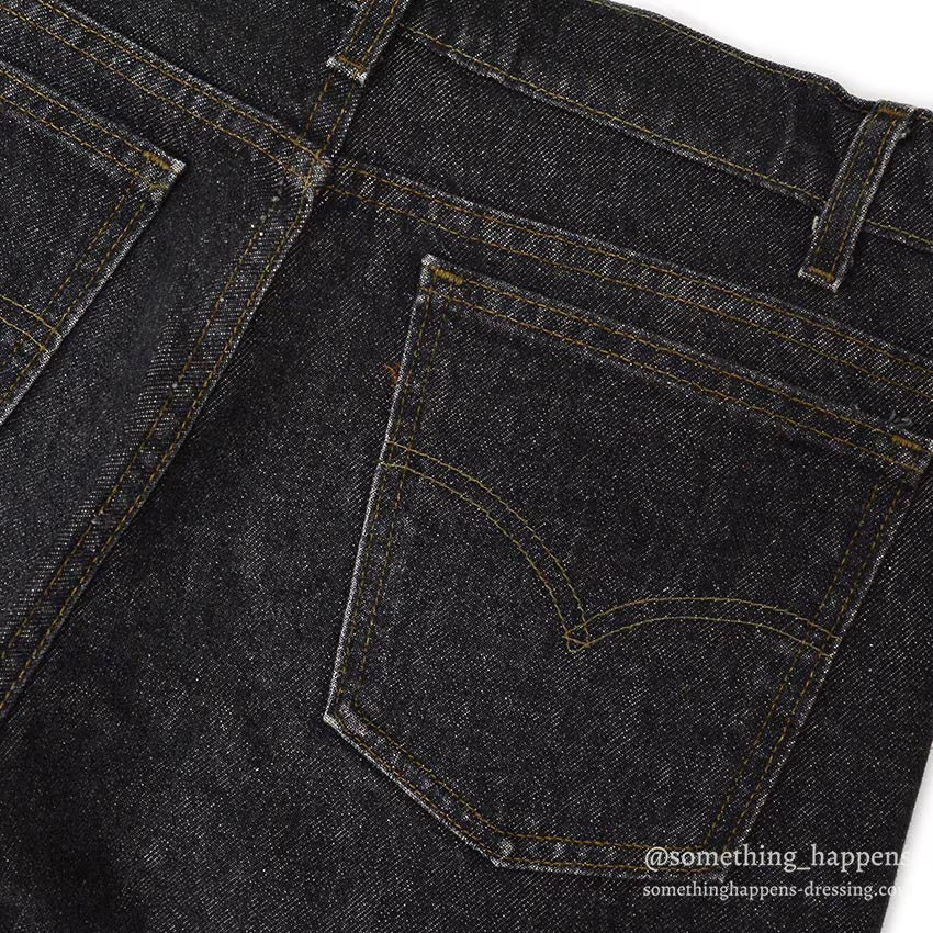 1990's Levi's 505 BLACK DENIM PANTS...W36/L30