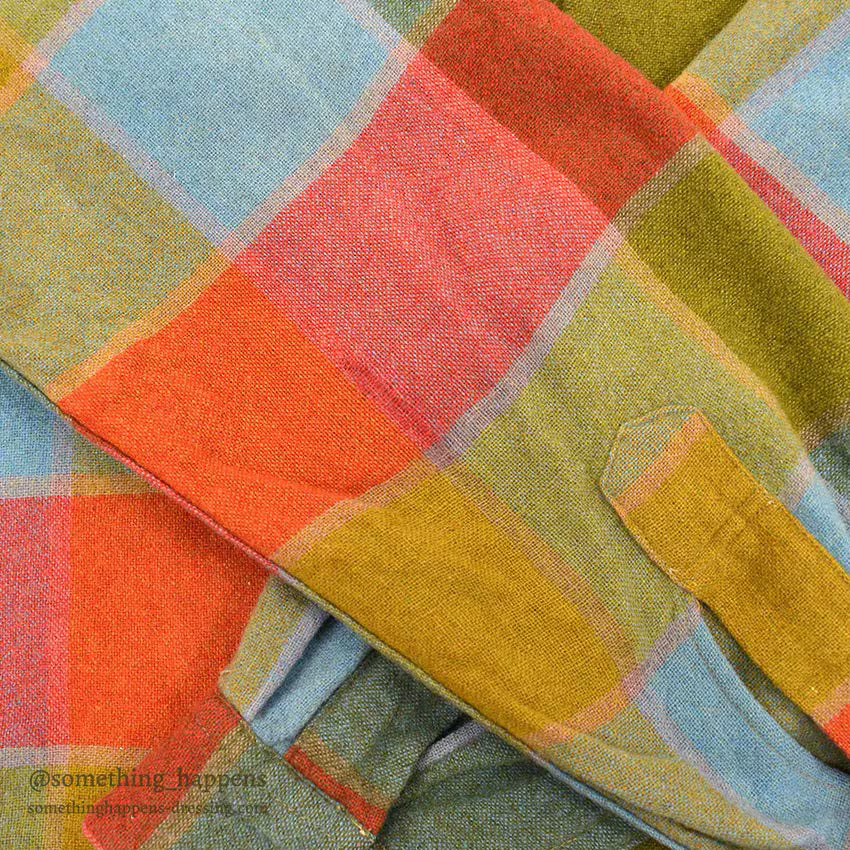 ~1960's Mckey's BLOCK PLAID WOOL SHIRT...