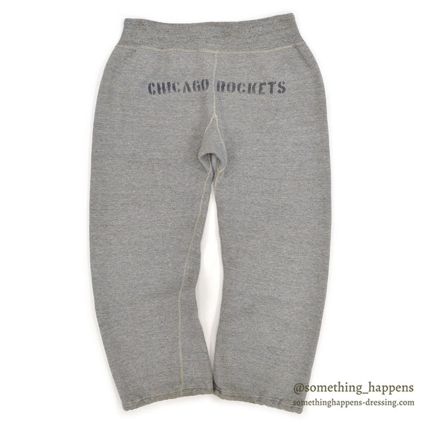 1940's CHICAGO ROCKETS STENCIL SWEAT PANTS / SHORT LENGTH ...