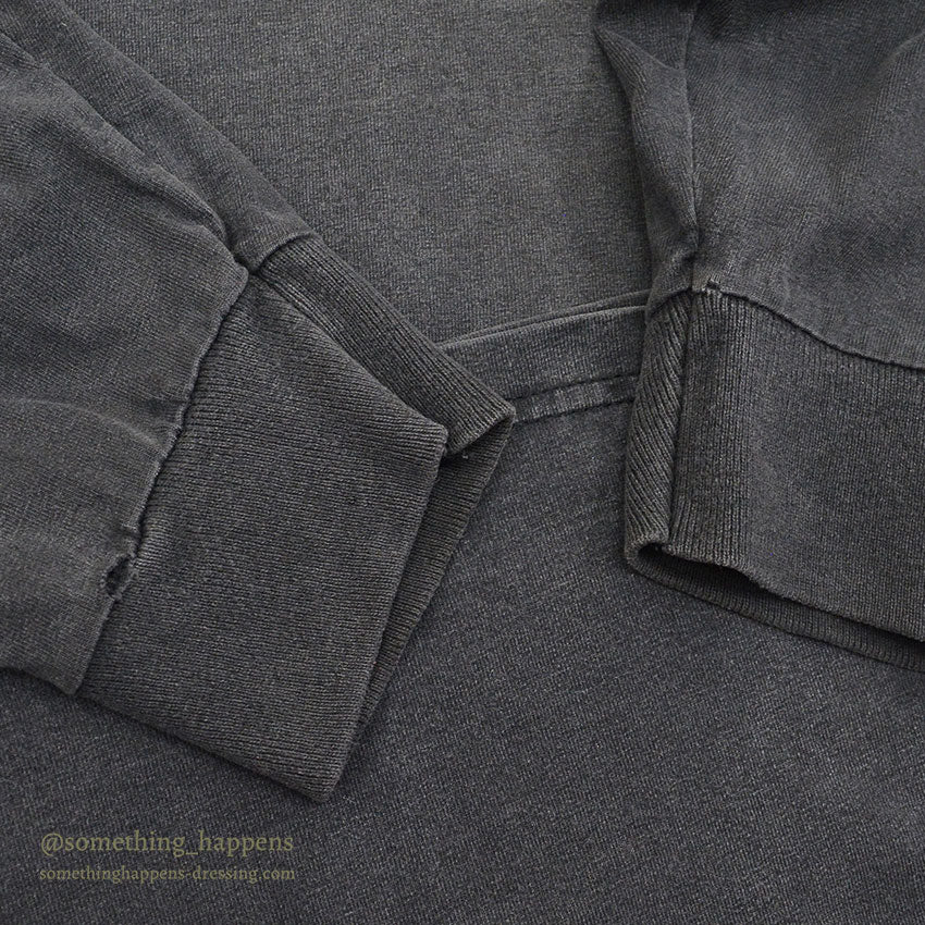 1990's ONEITA FADED BLACK L/S TEE / SUPER HEAVYWEIGHT ... XL