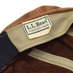 1980's LLBEAN CHESTNUT LEATHER CAP... L/XL