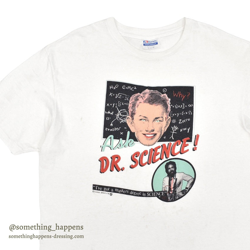 1980's HANES ASK DR.SCIENCE! GRAPHIC T-SHIRT ... XL