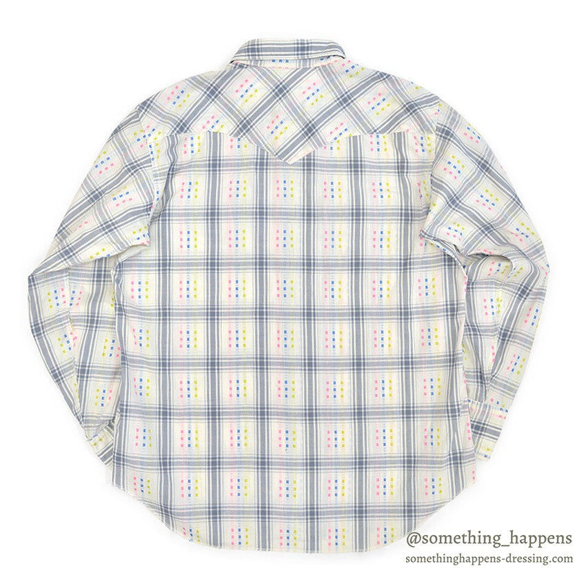 1960's HBARC WESTERN SHIRT / GREAT COLOR... 16 1/2