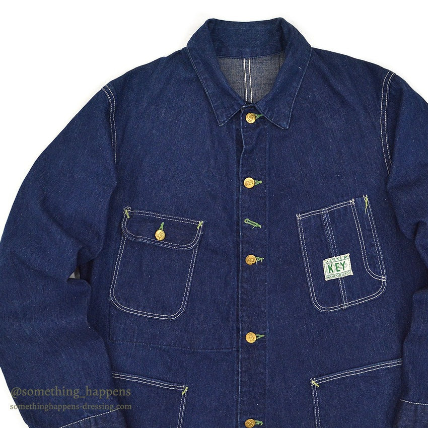 1950's MASTER KEY DENIM COVERALL / DARK...
