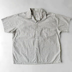 1950's EVER-FRESH GEOMETRIC PATTERN S/S SHIRT ... L