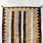 c.1940's NAVAJO RUG UNIQUE ZIGZAG PATTERN... 132cm/92cm