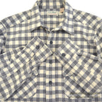 1990's LLBEAN SMALL BLOCK PLAID CHAMOIS CLOTH SHIRT... 151/2