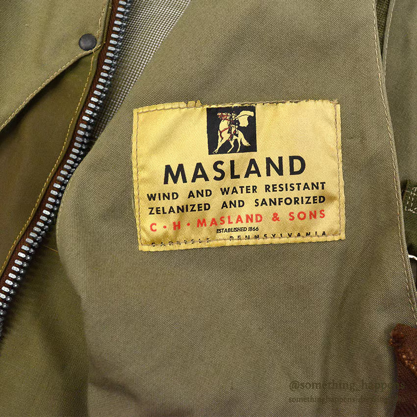 1940's DEADSTOCK MASLAND FISHING VEST ... 38