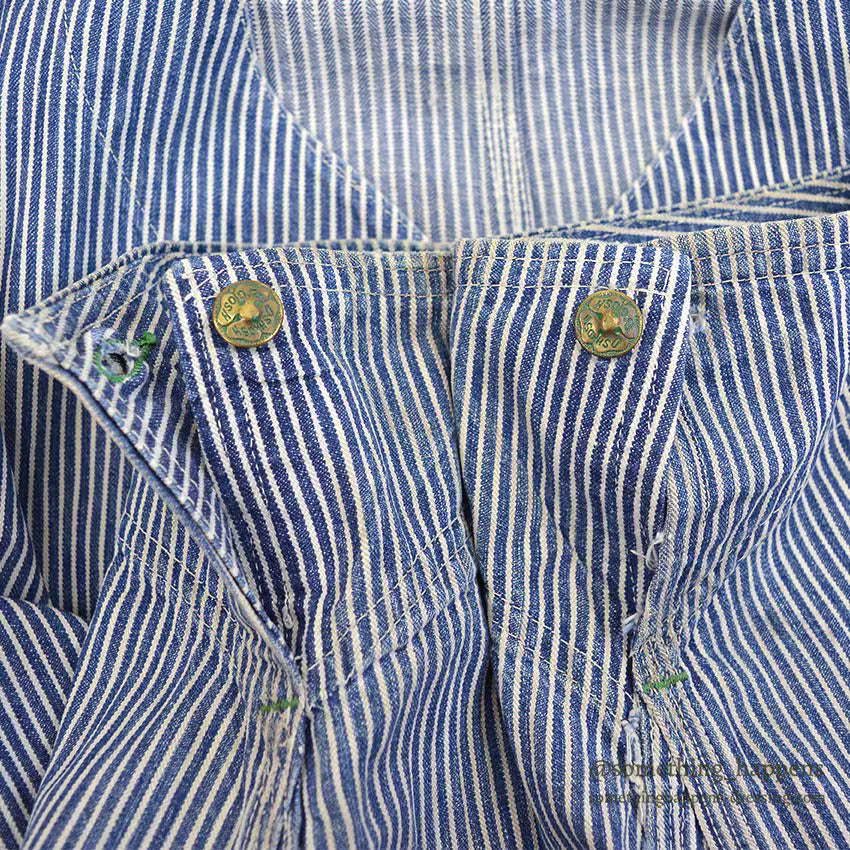 1950's OSHKOSH HICKORY STRIPE ENGINEER JACKET...