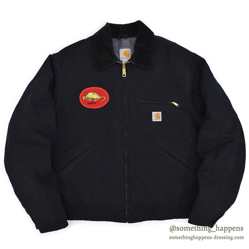 CARHARTT DETROIT JACKET / ALL BLACK...L