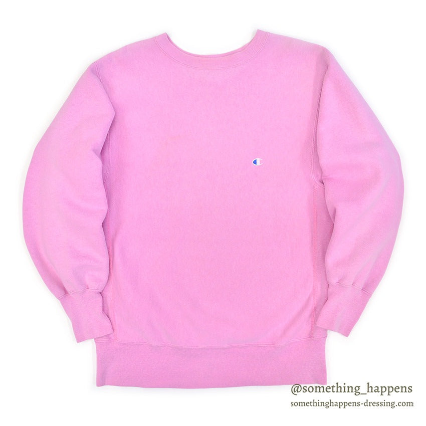 1990's CHAMPION REVERSE WEAVE SWEAT SHIRT / PINK ... L