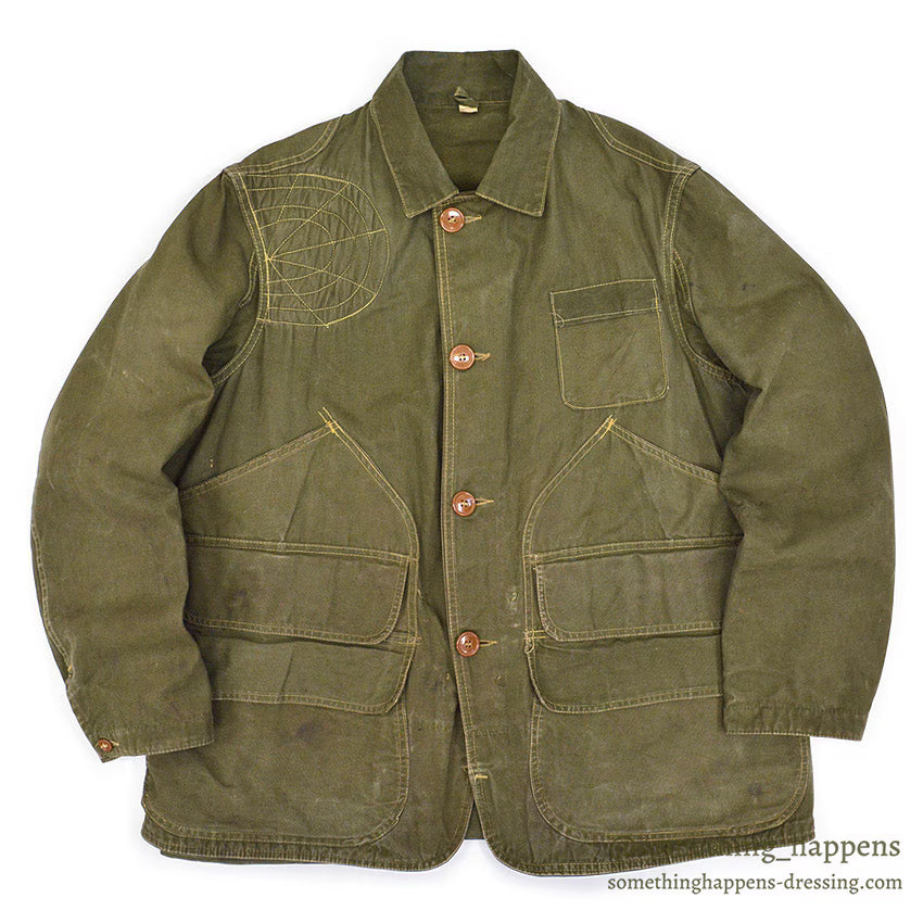 1940's FIELD MASTER HUNTING COAT / OLIVE... 44