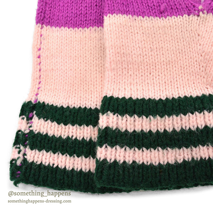 1960's HOME MADE HAND KNIT MITTENS 1...