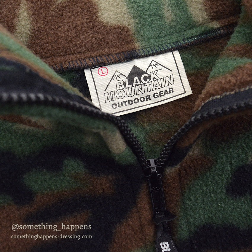 BLACK MOUNTAIN WOODLAND CAMO FLEECE JACKET...L