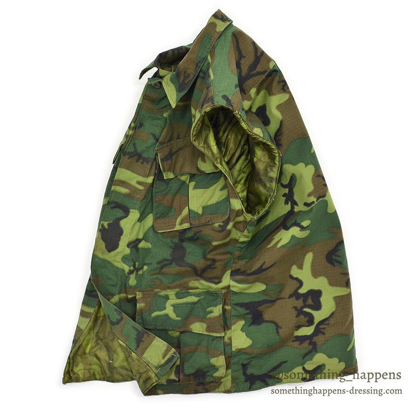 1960's USARMY ERDL JUNGLE FATIGUE VEST PONCHO LINER / VIETNAM THEATER MADE...