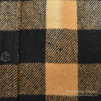 1960's FOX KNAPP PLAID WOOL CPO SHIRT / SUN FADED ... M