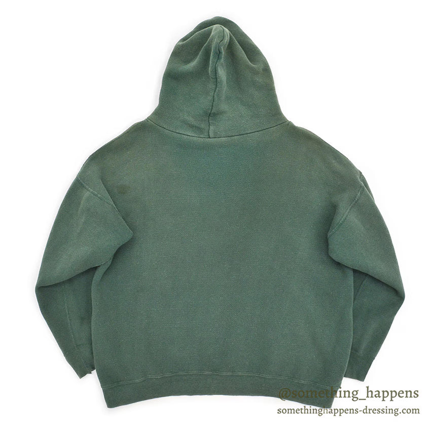 1960's OLD GREEN FADED SWEAT PARKA / BIG SIZE...