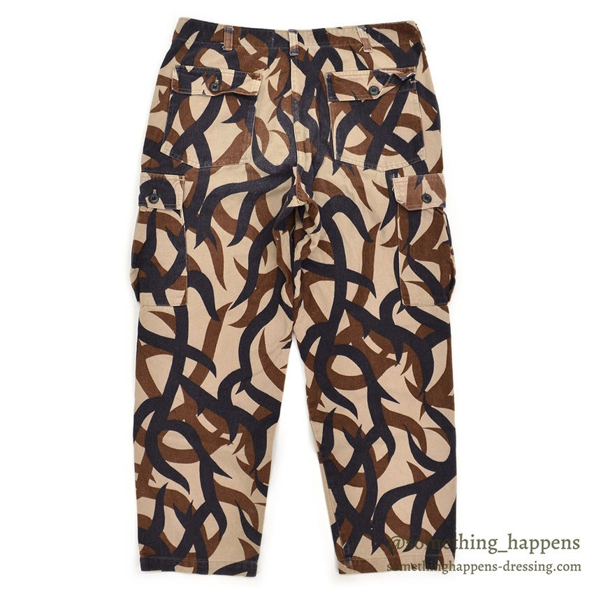 1990's BRIGADE QUARTERMASTERS ASAT CAMO PANTS / THICK COTTON... LR