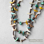 OLD ZUNI FETISH NECKLACE / 3 STRAND...