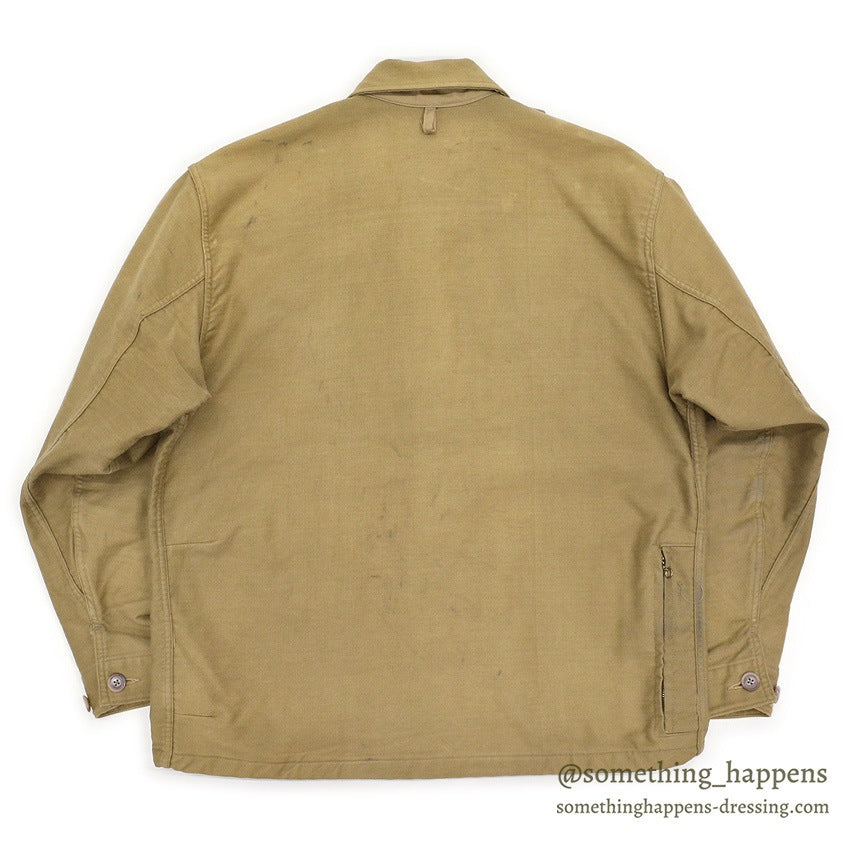 1960's L.L.BEAN JUNGLE CLOTH WARDEN JACKET / ALMOST DEADSTOCK ... 42