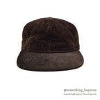 1990's EDDIE BAUER QUILTED CORDUROY CAP / BROWN...