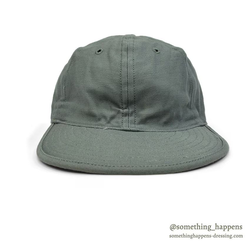 1960's DEADSTOCK USAF CAP, UTILITY, MAN'S COTTON SATEEN SAGE GREEN 1 ... 71/2