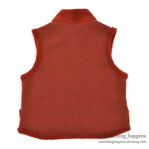 ~1980's YAK WEAR SEATTLE RED PILE VEST ... XL