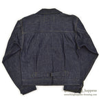 1940's DEADSTOCK FOREMOST BUCKLE BACK DENIM JACKET / LEATHER PATCH ... 36