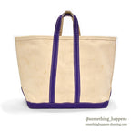 ~1980's L.L.BEAN BOAT AND TOTE / PURPLE ...