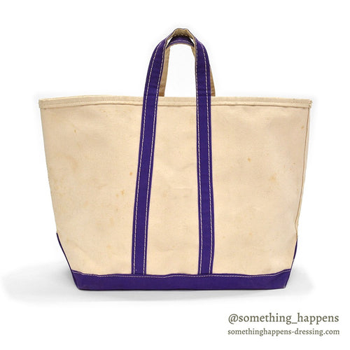 ~1980's LLBEAN BOAT AND TOTE / PURPLE...