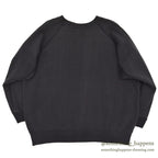 1960's CHAMPION UWM FLOCK PRINT SWEAT SHIRT / BLACK...XL