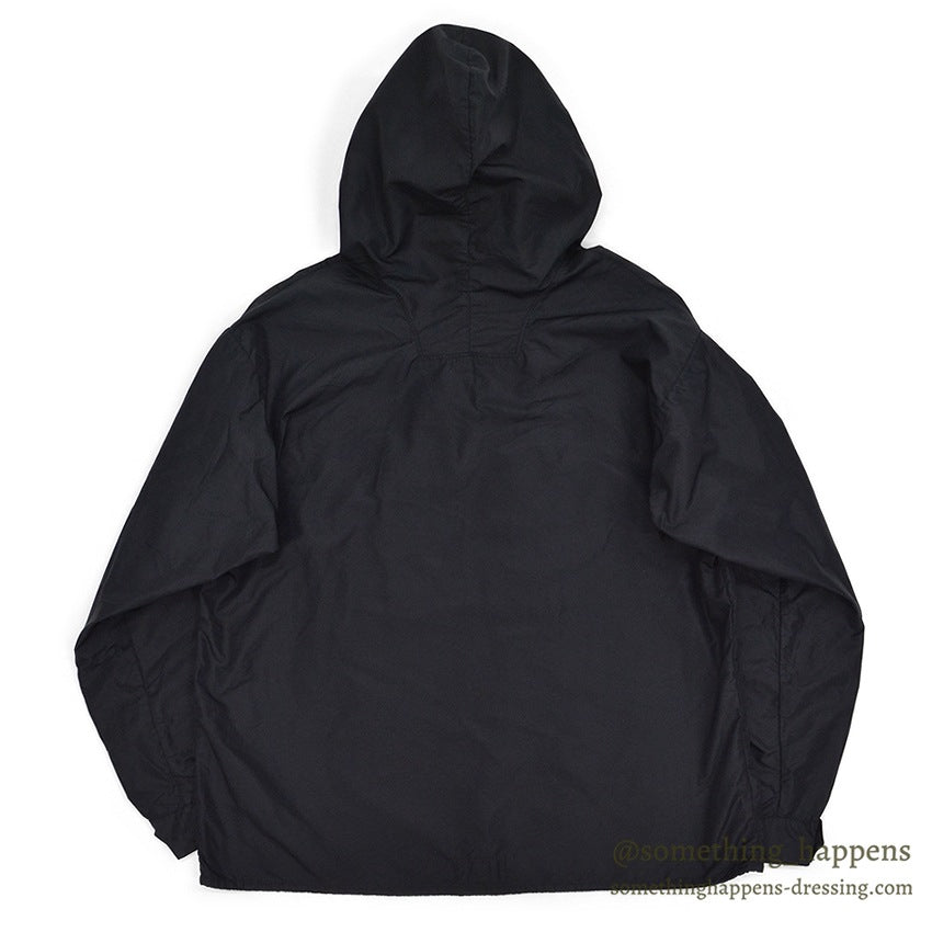 1950's SKI-WELL SEATTLE WOOLEN CO. BLACK NYLON ANORAK PARKA...