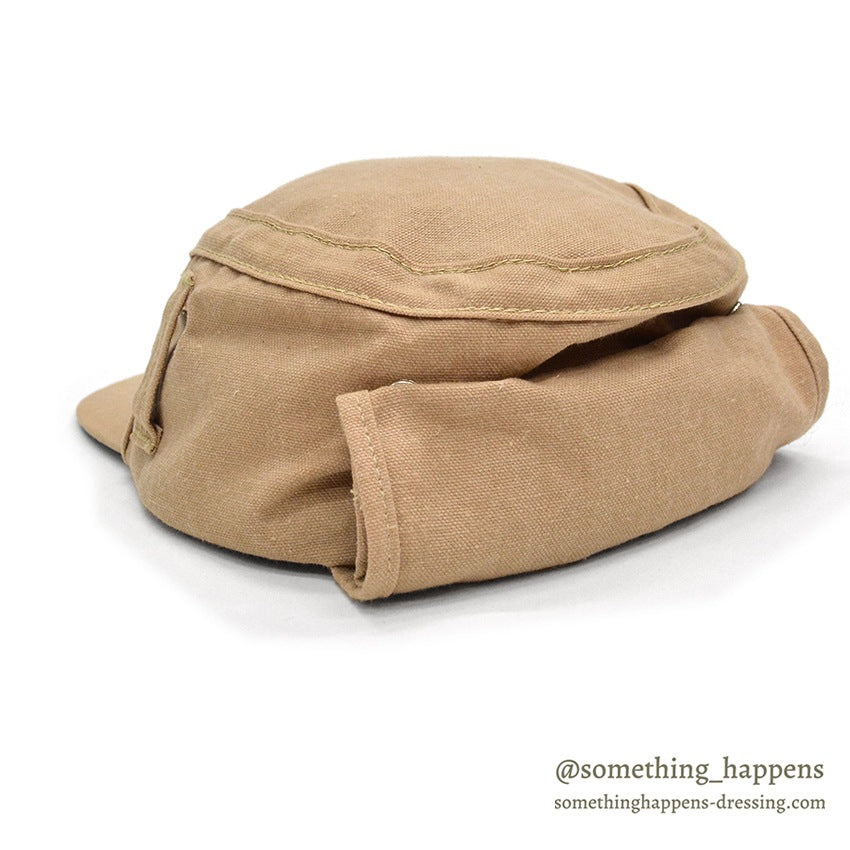 1980's EDDIE BAUER SAFARI CAP / NECK GUARD...L