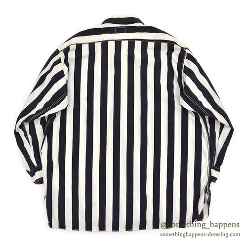 1950's~ RAWLINGS UMPIRE STRIPE SHIRT... XL