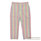 1970's DENHAM MULTICOLOR GINGHAM CHECK PANTS... W36/L28