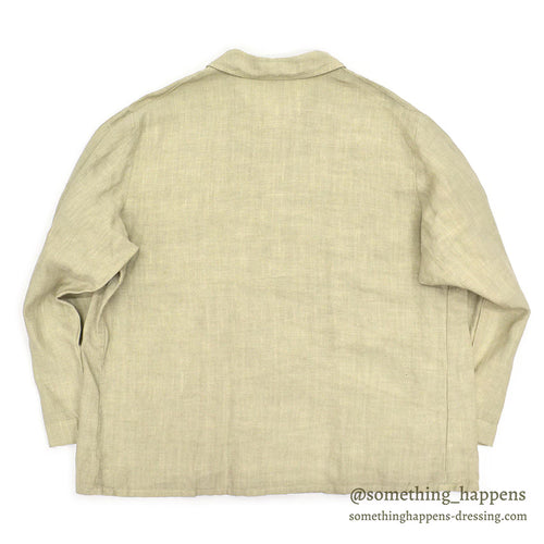1990's CP SHADES LINEN WORK JACKET / TAN... M