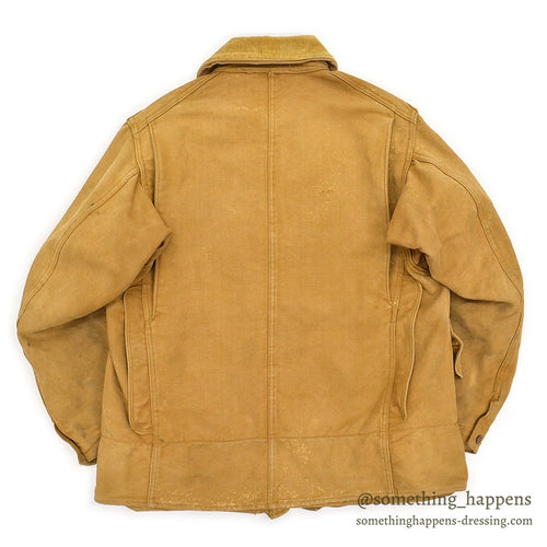 1930's~ WARDS HUNTING JACKET / UNUSUAL DEAIL & FABRIC...
