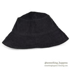 1980's~ EDDIE BAUER CORDUROY HAT / BLACK...