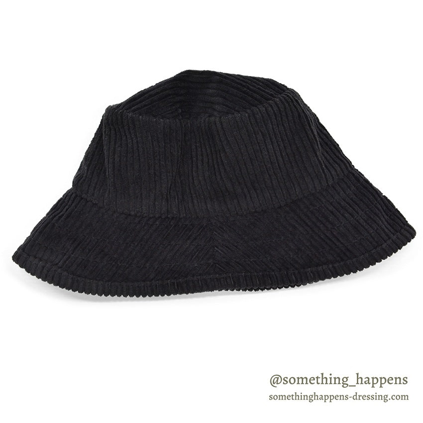 1980's~ EDDIE BAUER CORDUROY HAT / BLACK...