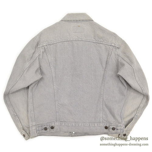 1980's Levi's 70506-0257 DENIM JACKET / GRAY... 44R