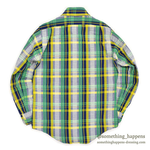 ~1970's GANT BULLOCK'S WYNBRIER SHOP PLAID SEERSUCKER SHIRT ... 15