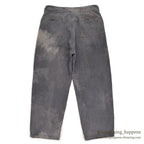 1960's UNKNOWN BLACK FADED FRISCO PANTS ... W32/L27