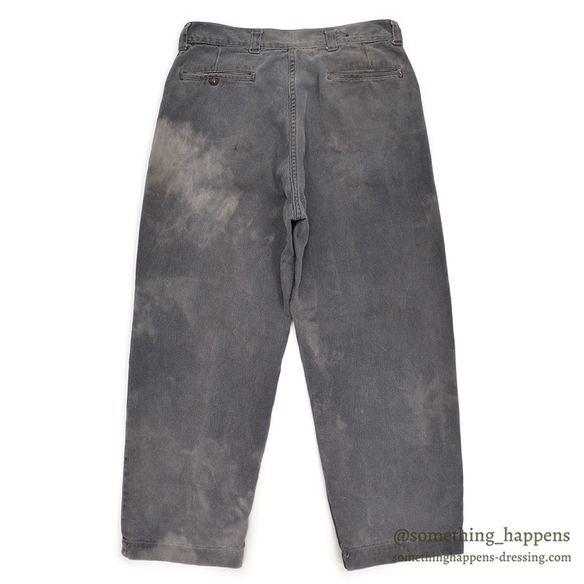 1960's UNKNOWN BLACK FADED FRISCO PANTS ... W32/L27