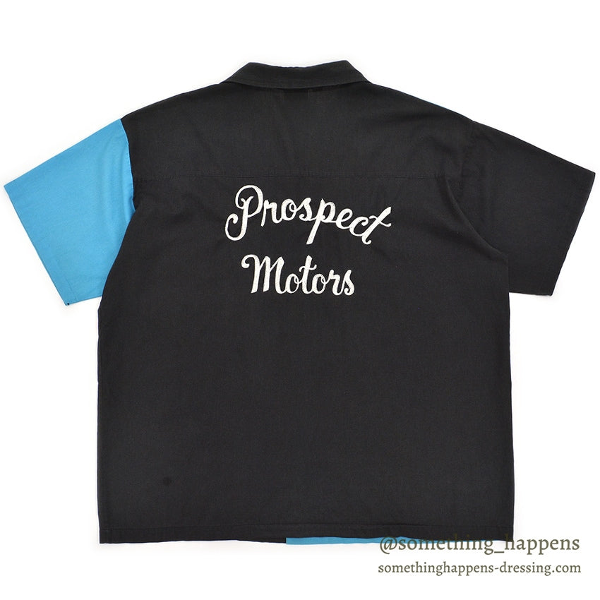 1980's KING LOUIE PROSPECT MOTORS TWO-TONE BOWLING SHIRT... XL