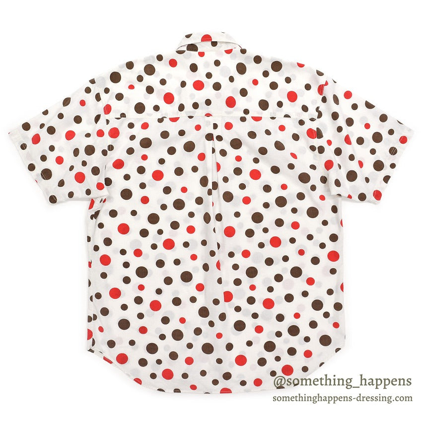 1990's SAHARA CLUB POLKA DOTS S/S SHIRT ... M