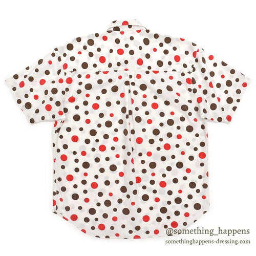 1990's SAHARA CLUB POLKA DOTS S/S SHIRT ... M