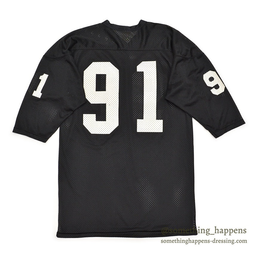 1960's SOUTHERN ATHLETIC FOOTBALL MESH JERSEY / BLACK ... XL