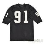 1960's SOUTHERN ATHLETIC FOOTBALL MESH JERSEY / BLACK ... XL