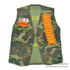 ~1980's USMC OKINAWA EMBROIDERY TOUR VEST / HEAVY EQUIPMENT MECHANIC...